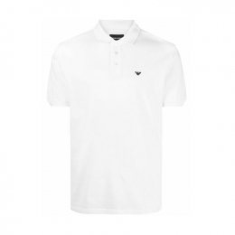 ◆당일◆25FW 시그니처 미니 로고 카라 티셔츠 화이트 8N1FQ2 1JTKZ 0100