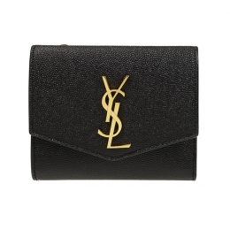 ◆당일◆26SS 금장 로고 업타운 컴팩트 반지갑 블랙 582296 1GF0J 1000