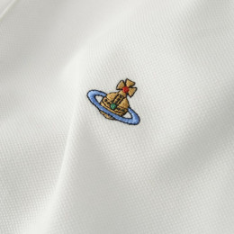 ◆당일◆25SS ORB 로고 자수 클래식 폴로 티셔츠 화이트 2H01000I J0009 A401