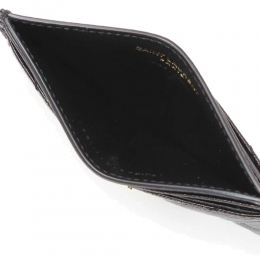 ◆당일◆26SS 금장 모노그램 마틀라세 카드지갑 블랙 423291 BOW01 1000