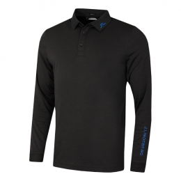 ◆당일◆24SS 투어 테크 자수 로고 카라 롱슬리브 블랙멜란지 GMJT09165 9992