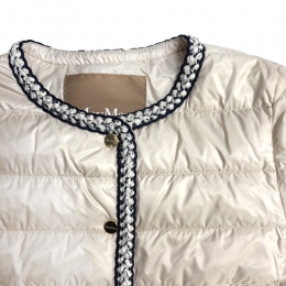 ◆당일◆26SS 끌로에 MTCCHLOE 트위드 라인 경량 패딩 자켓 네추럴 2619481134 073