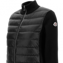 ◆당일◆26SS 로고 패치 믹스 니트 패딩자켓 블랙 9B000 31 M1131 999