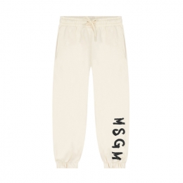 ◆키즈◆25FW 키즈 로고 프린트 트레이닝 팬츠 아이보리 F5MSJUFP024 013