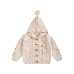 ◆키즈◆키즈 토니레인 후드 가디건 크림 25F_C0191 CREAM
