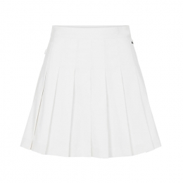 ◆당일◆25SS 아디나 ADINA 로고 플리츠 스커트 화이트 GWSD10005 0000