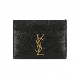 ◆당일◆26SS 금장 모노그램 마틀라세 카드지갑 블랙 423291 BOW01 1000