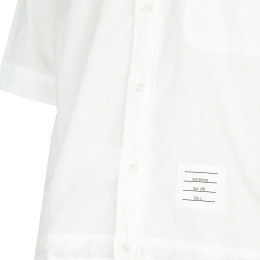 ◆당일◆23FW 로고 패치 체스트 포켓 셔츠 화이트 MWS257A 06272 100