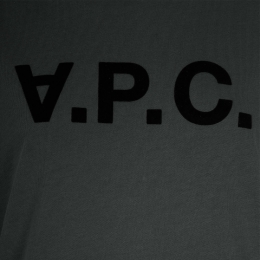 ◆당일◆26SS VPC 벨벳 로고 앰플 티셔츠 워시드블랙 COHLR M26385 LZA