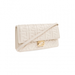 ◆당일◆26SS FF 로고 바게트 체인 월렛 숄더&크로스백 아이보리 8M0498 AAJD F0VWM