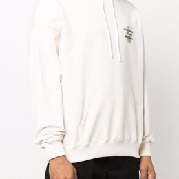 ◆당일◆22SS 그래이프 슬로건 프린트 후드티 크림 HO108 CREAM