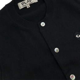 ◆당일◆26SS 블랙 하트 와펜 패치 가디건 블랙 AX-N023-051-1