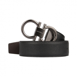 ◆당일◆26SS 더블 간치니 양면 벨트 블랙/브라운 67-9938 0698949