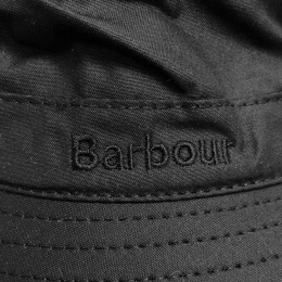 ◆당일◆23SS 로고 자수 왁스 버킷햇 블랙 MHA0001 BK91