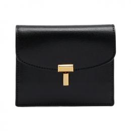 ◆당일◆26SS 티락 레더 카드 지갑 블랙 251-WAM0042-LE0025-001