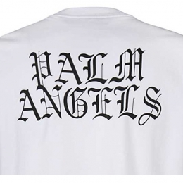 ◆12주년◆버닝 헤드 백 로고 티셔츠 화이트 PMAA001R21JER004 0118