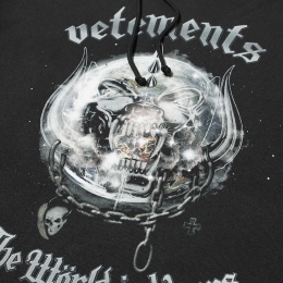 ◆15주년◆모터헤드 프린팅 오버핏 후드티 블랙 UAH21TR613 BLACK