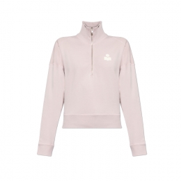 ◆당일◆26SS 로스 ROSS 하프 집업 맨투맨 라이트핑크/에쿠르 SW0093FA C3M07E LKEC