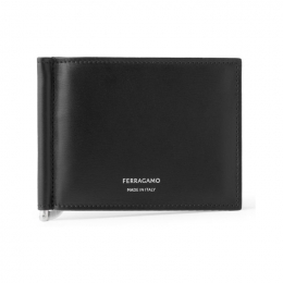 ◆당일◆25FW 실버 음각 로고 머니클립 블랙 66-1327 0770092