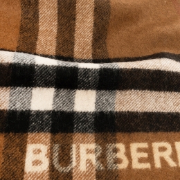 ◆당일◆25FW 자이언트 체크 머플러 아크베이지/다크버치브라운 8045329