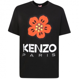 ◆당일◆24SS 플라워 로고 티셔츠 블랙 5TS445 4SO 99J