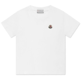 ◆키즈◆25SS 키즈 로고 패치 티셔츠 화이트 8C000 07 83907 001