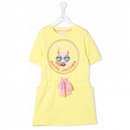 ◆키즈◆22SS 키즈 마스코트 로고 원피스 옐로우 W12404 549