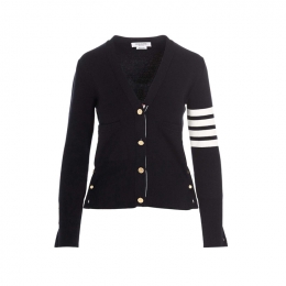 ◆당일◆26SS 사선 완장 클래식 브이넥 가디건 네이비 FKC207A 00219 415