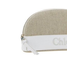 ◆당일◆25SS SENSE 로고 자수 파우치백 크리스탈화이트 CHC23SP870J90 106