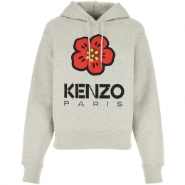 ◆당일◆23FW 플라워 로고 기모 후드티 페일그레이 2SW063 4ME 93