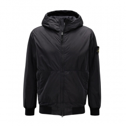 26SS 와펜 패치 가먼트다이드 클링클랩스 후드자켓 블랙 L1S15 4100110 S0A23 V0029