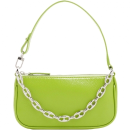 ◆14주년◆레이첼 글로스 그레인 레더 미니 토트&숄더백 피스타치오 22CRMIRAPSGGSMA