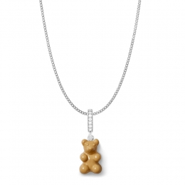 ◆당일◆24SS 노스탤지어 베어 큐빅 실버 펜던트 카라멜 SILVERNOSTALGIABEAR PAVE SALTCARAMEL