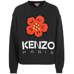 ◆당일◆23SS 플라워 로고 니트 블랙 2PU380 3LC 99J