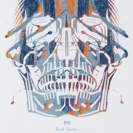 ◆당일◆25FW 페인티드 스컬 프린팅 티셔츠 화이트 M2R 220X TP5242 01