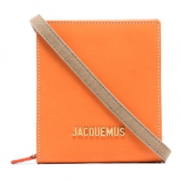 ◆당일◆25FW 메탈 로고 넥 스트랩 지갑&파우치백 오렌지 215SL02 215 304740