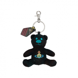 ◆당일◆26SS X 해리스 트위드 테디 베어 키링 다크체크 82120005U W018E K201