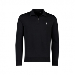 26SS 포니 자수 하프집업 맨투맨 블랙 710P06234 001