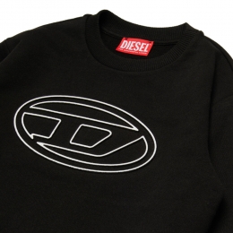 ◆키즈◆24FW 여성 로고 프린트 맨투맨 블랙 J01787 0IEAX K900