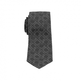 ◆당일◆26SS 자카드 실크 넥타이 블랙 35-0935 0768156