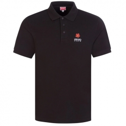 ◆당일◆24SS 보크 플라워 로고 자수 슬림핏 폴로 티셔츠 블랙 5PO536 4PU 99J