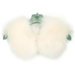 ◆12주년◆라쿤 퍼 머플러 아이보리 CL001 C1016