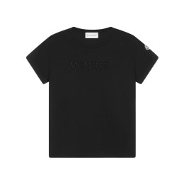 ◆키즈◆키즈 로고 패치 엠보 로고 반팔 티셔츠 블랙 8C000 09 89AT9 999
