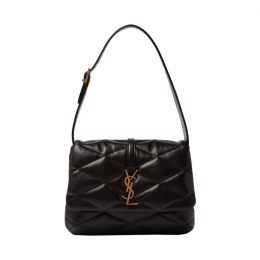 ◆당일◆25FW 금장 LE 57 퀄팅 호보백 블랙 698567 AAAO0 1000