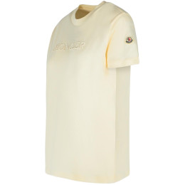 ◆당일◆25SS 로고 패치 티셔츠 아이보리 8C000 08 89AUO 037