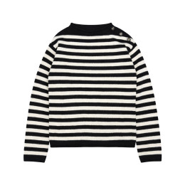26SS 마리니에르 MARINIERE 보트넥 스트라이프 니트 블랙/화이트 554S94A7038 9330