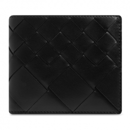◆당일◆25SS 인트레치아토 위빙 반지갑 블랙 743211 V3R52 8803