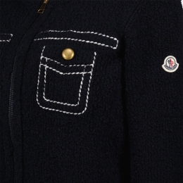 ◆당일◆25FW 로고 패치 믹스 경량 패딩자켓 네이비 9B000 05 M7104 742