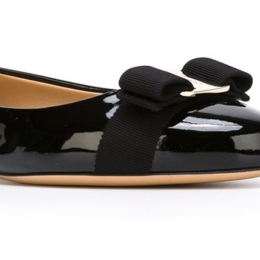 ◆당일◆23FW 바리나 VARINA 1.0 유광 플랫 슈즈 블랙 0574556