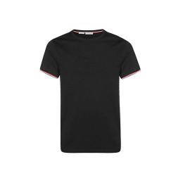 ◆당일◆26SS 로고 패치 슬림핏 라운드 티셔츠 블랙 8C716 00 87296 999